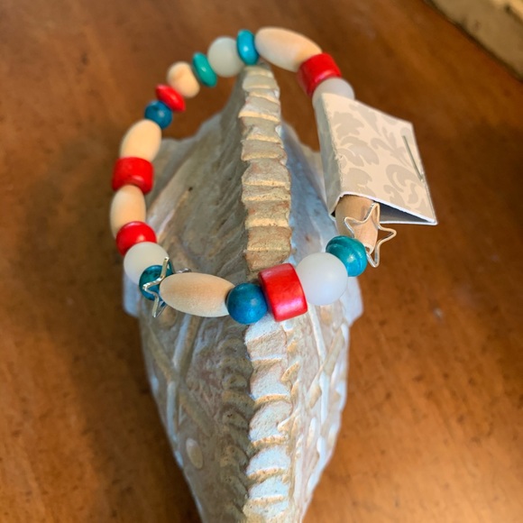 NEW ⭐️Star Bangled oil Diffuser bead new handmade - Picture 2 of 2